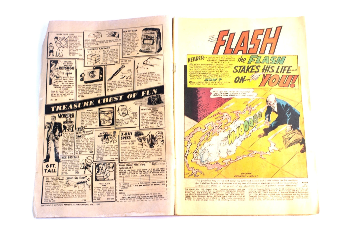🔥 The Flash Comic Lot – #163 (Aug 1966) & #165 (Sept 1966) – DC Silver Age