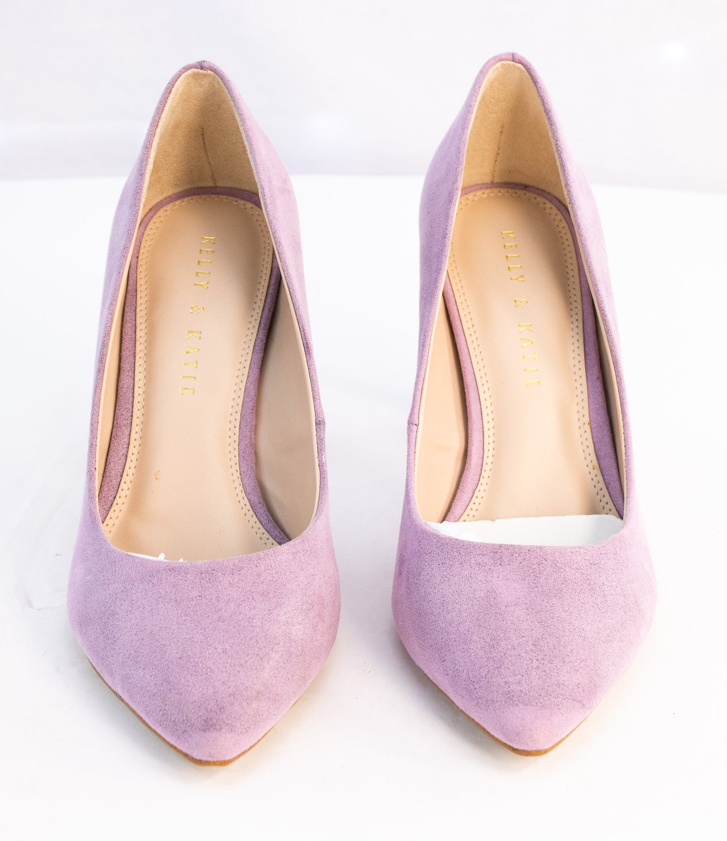 Kelly and Katie Lavender Suede Pumps – Astivia Heels – Size 7.5