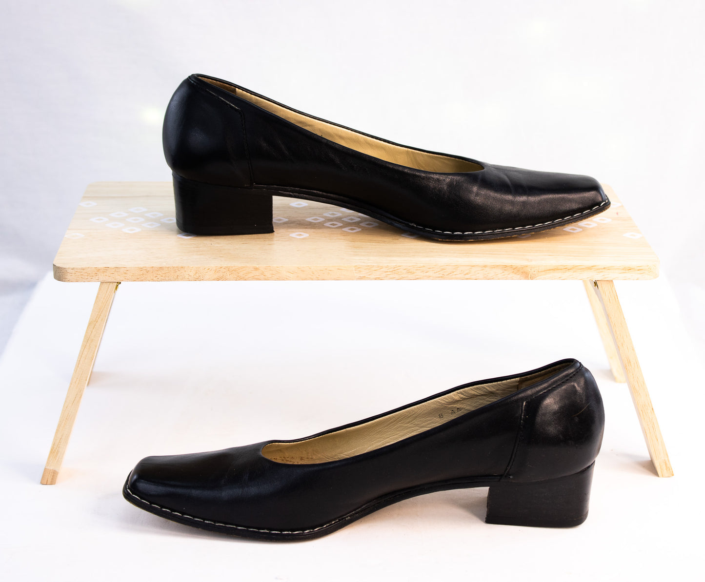 Rangoni Firenze Black Leather Pumps | Women’s Size 8 AA | Made in Italy