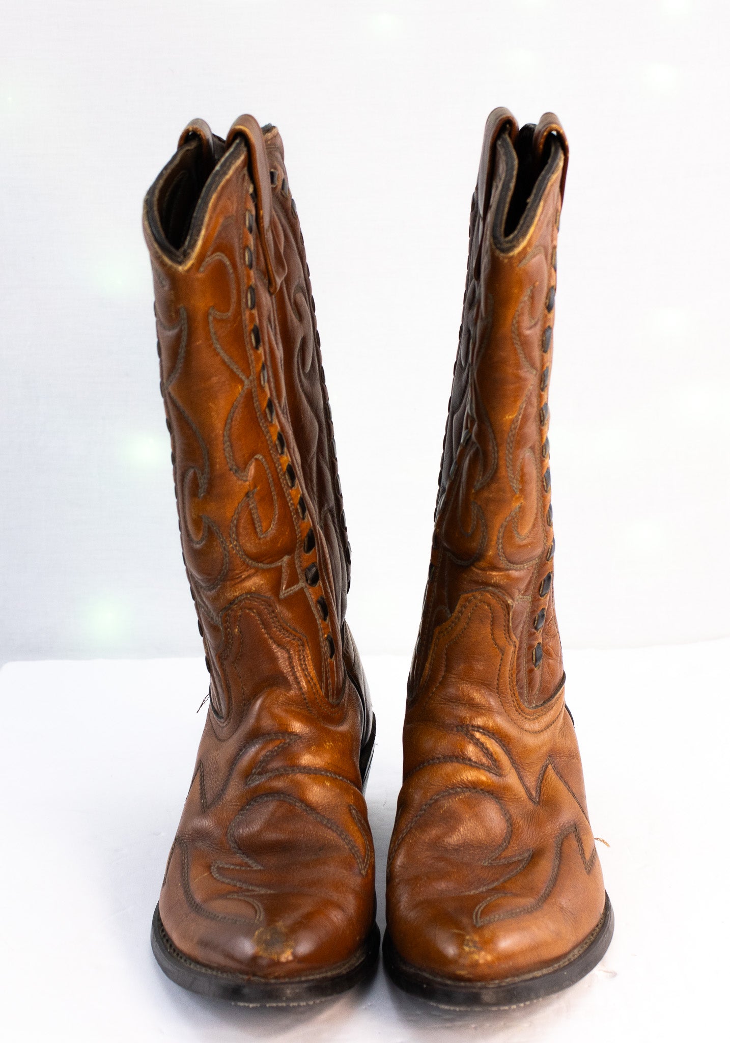 Vintage Justin Cowboy Boots – Men’s 6.5 D – USA Made – Brown Leather