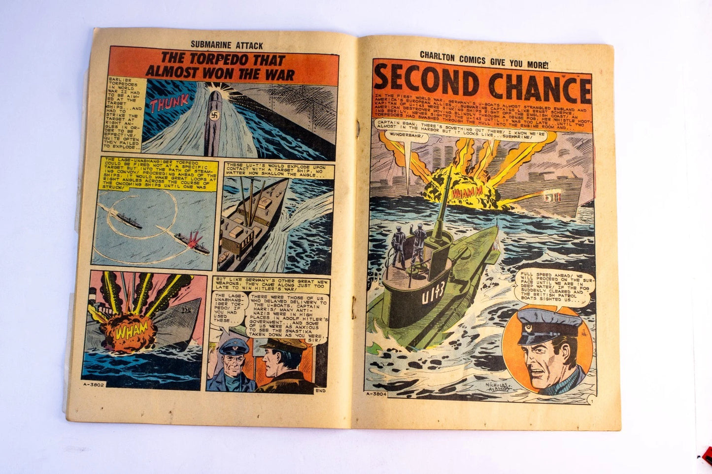2 Vintage War Comics – G.I. Combat #100 (1964, DC Comics) + Submarine Attack #4