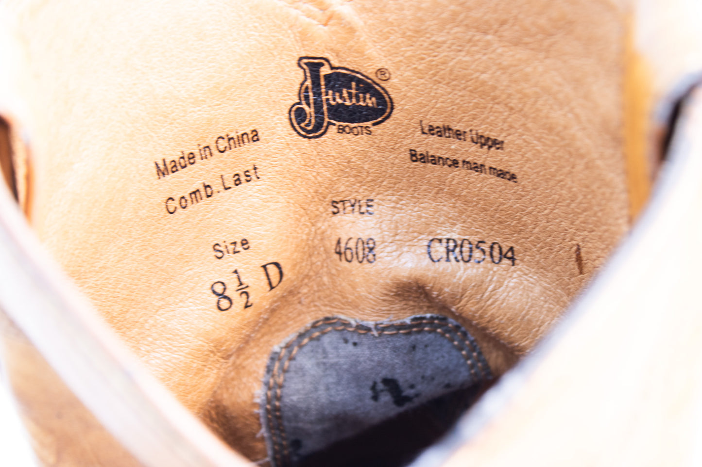 Vintage Justin Boots Western Cowboy Boots – Men’s 8.5 D