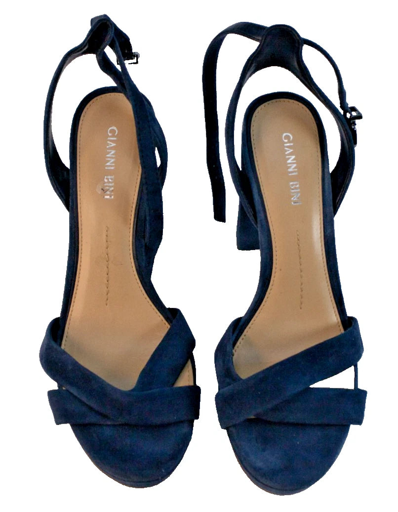 💙 Step Up in Navy – Gianni Bini Block Heel Sandals - 8M💙