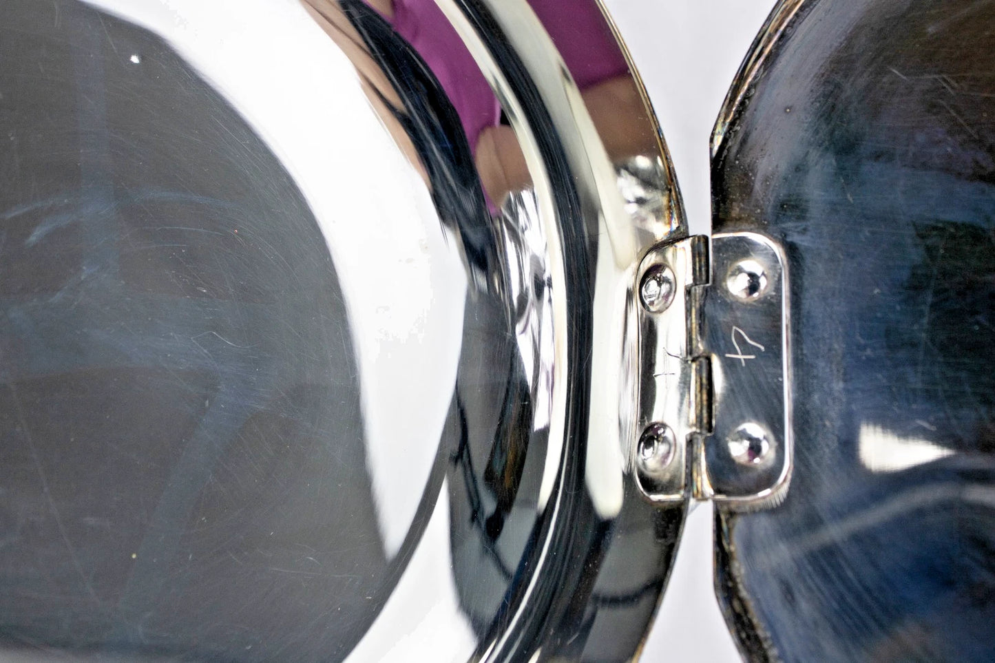 🔥 VINTAGE CHROME CHAFING DISH W/ HANDLE + LID | ATOMIC MCM PAN on FEET