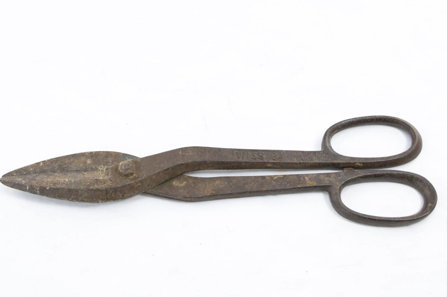 2 Vintage Wiss & Crescent Metal Tin Snips Shears | Industrial Rusty USA Tools Lo