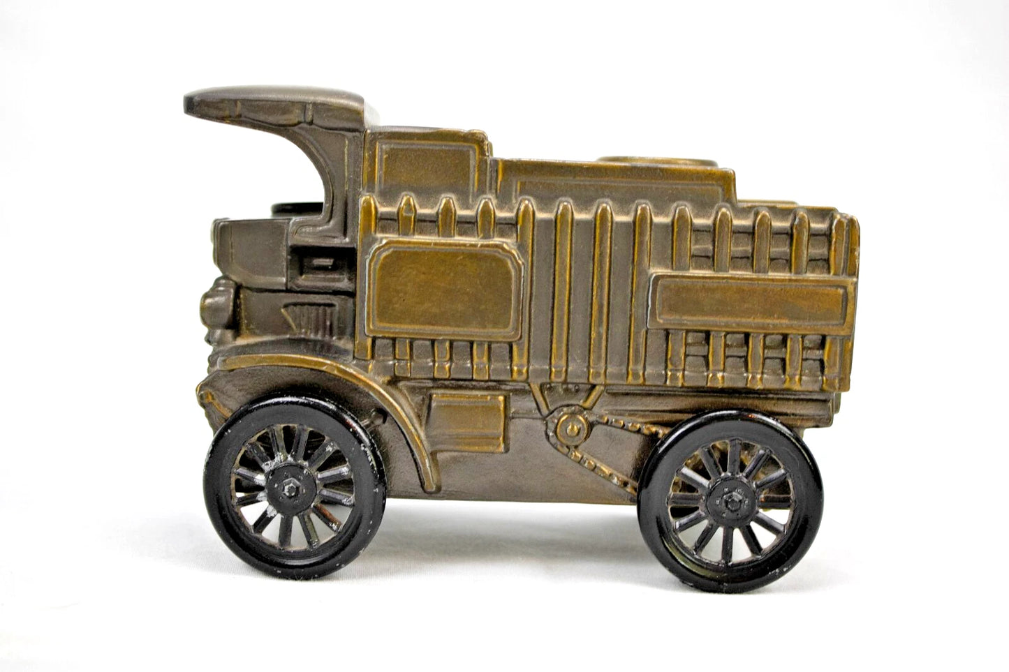 Vintage Die-Cast Coin Bank Cars Lot (4) – 1980s First Fed Promo Metal Vehicles