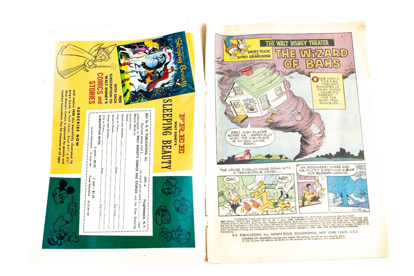 1966 Walt Disney’s Comics and Stories #304 The Wizard of Bahs – Donald Duck,