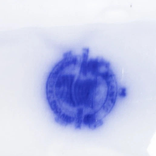 Antique W.H. Grindley “Atlantic” Flow Blue Oval Serving Platter – England, 1891-