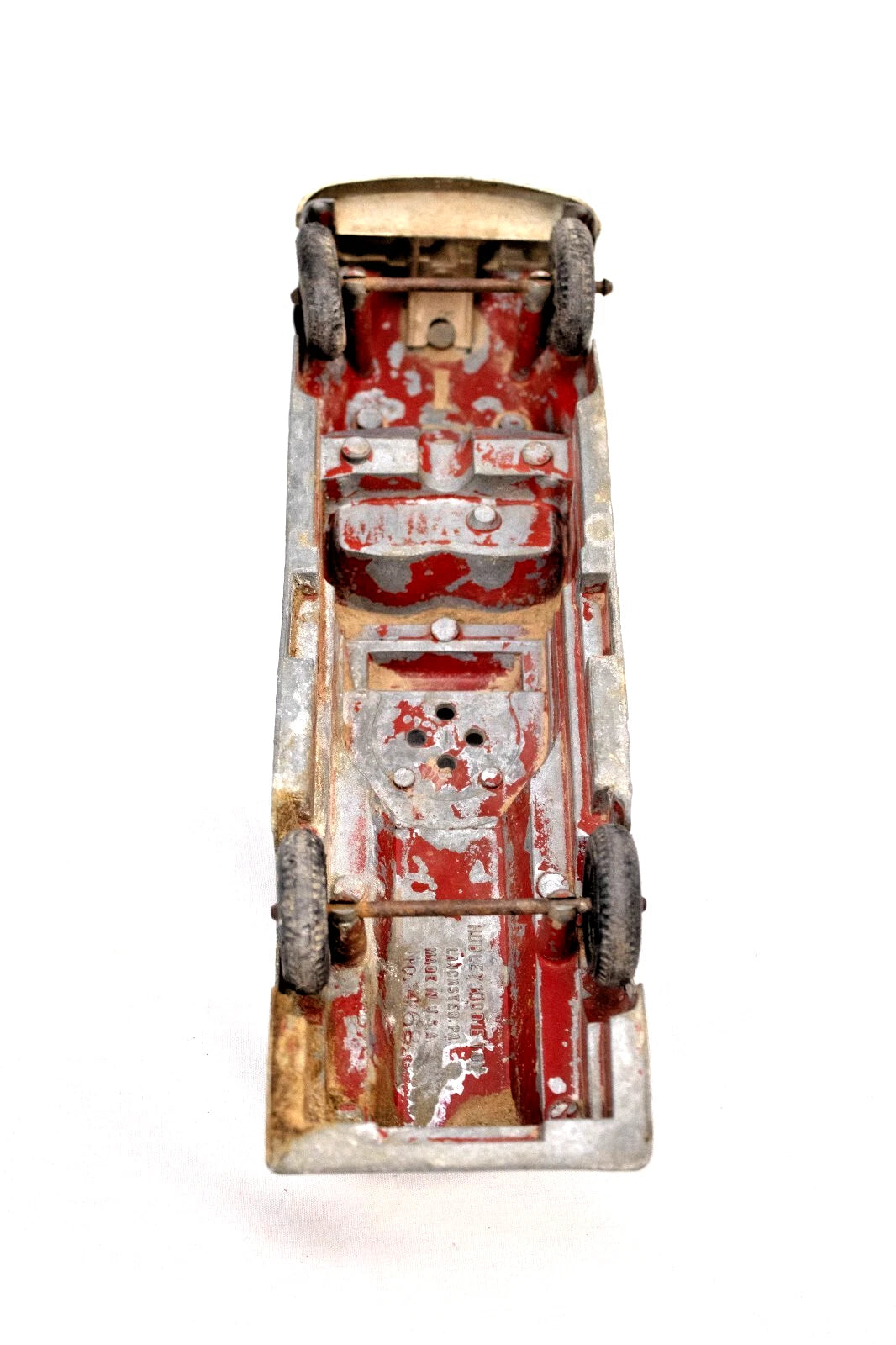 Vintage Hubley Fire Truck – 1950s Cast Iron Kiddie Toy – Made in USA