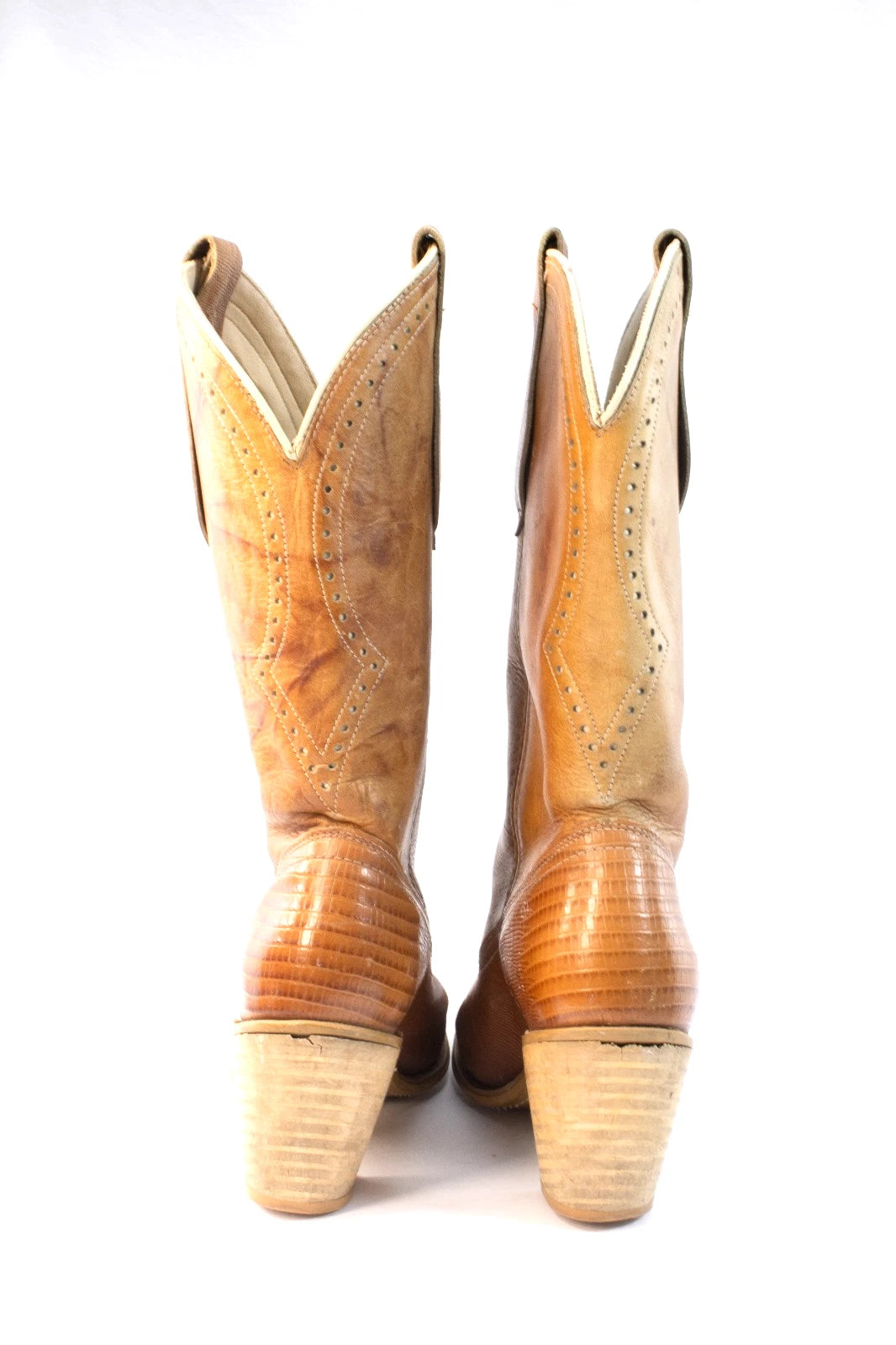 🔥 Vintage Tony Lama Women’s Lizard Western Boots – Size 7.5M – Made in USA