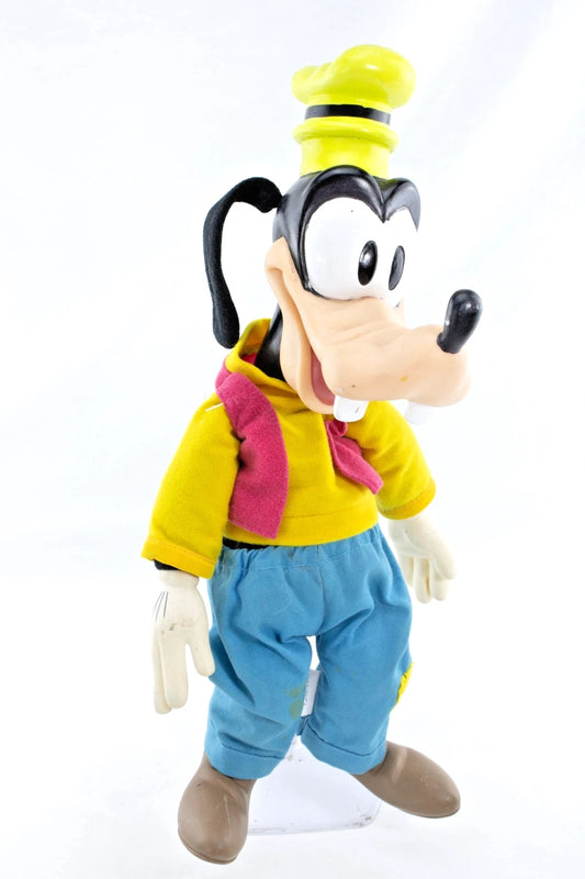 🧢 VINTAGE DISNEY GOOFY PLUSH DOLL – 20” – BIG HEAD, BIG FEET, BIG PERSONALITY!