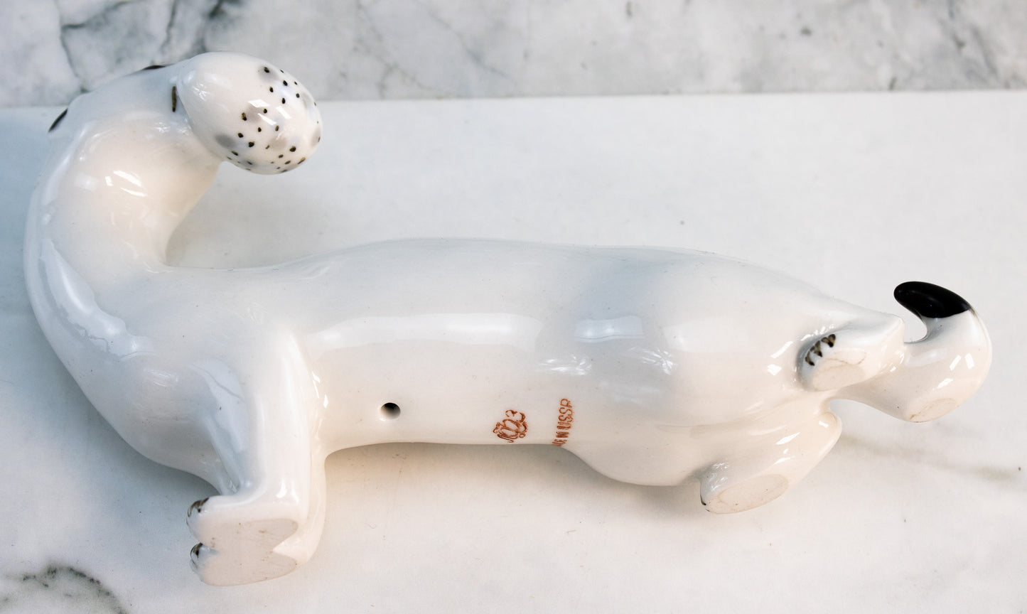 USSR Porcelain Bear & Stoat Figurines – Soviet Animal Art