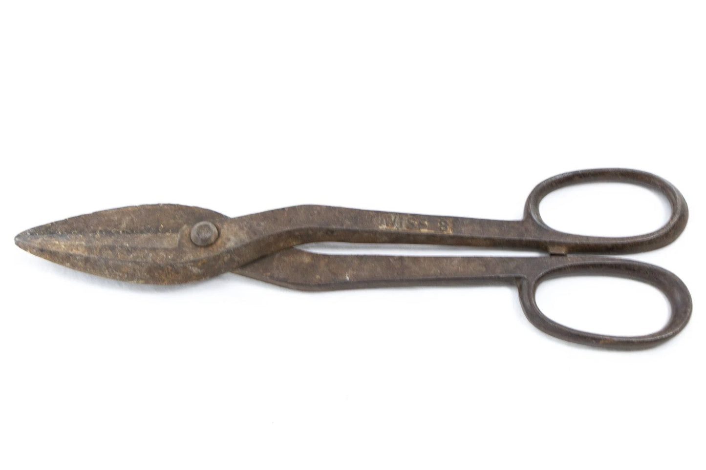 2 Vintage Wiss & Crescent Metal Tin Snips Shears | Industrial Rusty USA Tools Lo