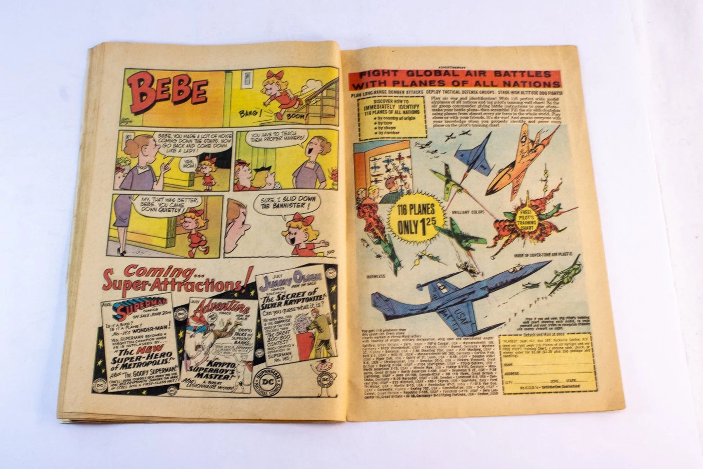 Vintage Superman & Action Comics Lot – 3 Issues (1960s Silver Age DC Comics) –