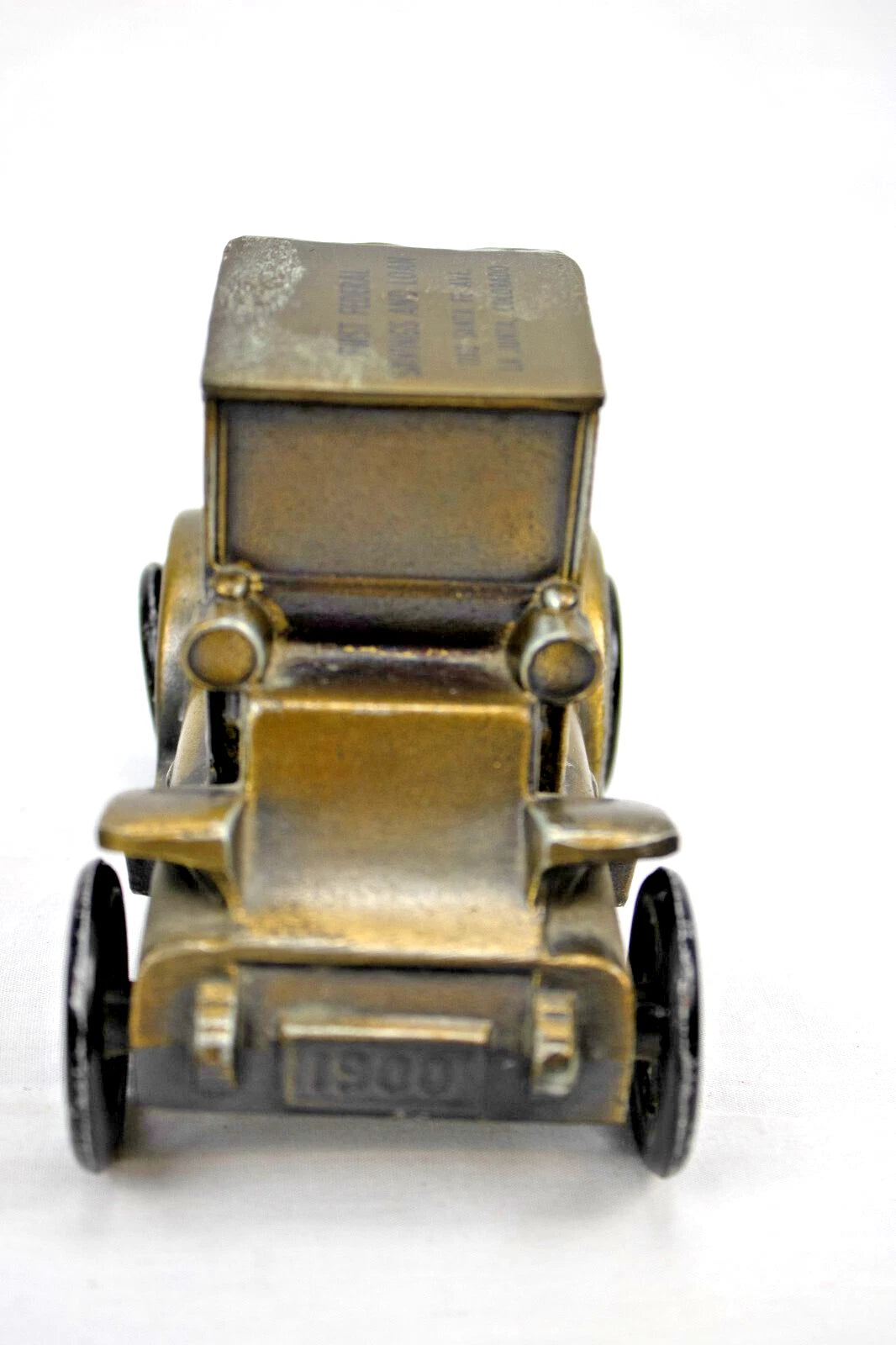 Vintage Die-Cast Coin Bank Cars Lot (4) – 1980s First Fed Promo Metal Vehicles