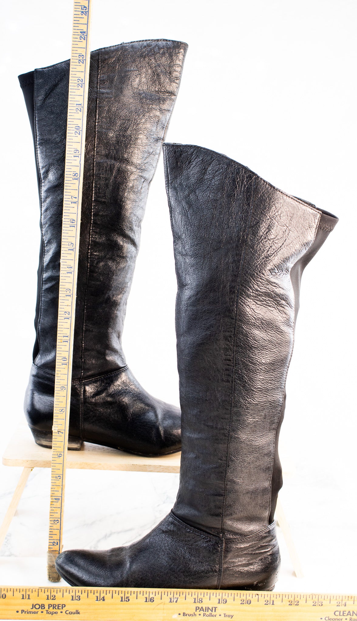 Tall Black Riding Boots - Womens Knee High Pull On Boots