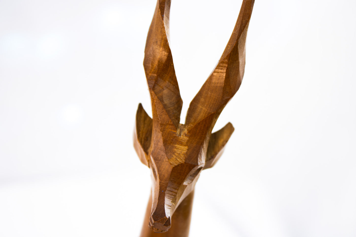 Vintage Hand Carved Kenyan Antelope Sculpture Wood SERRV Africa