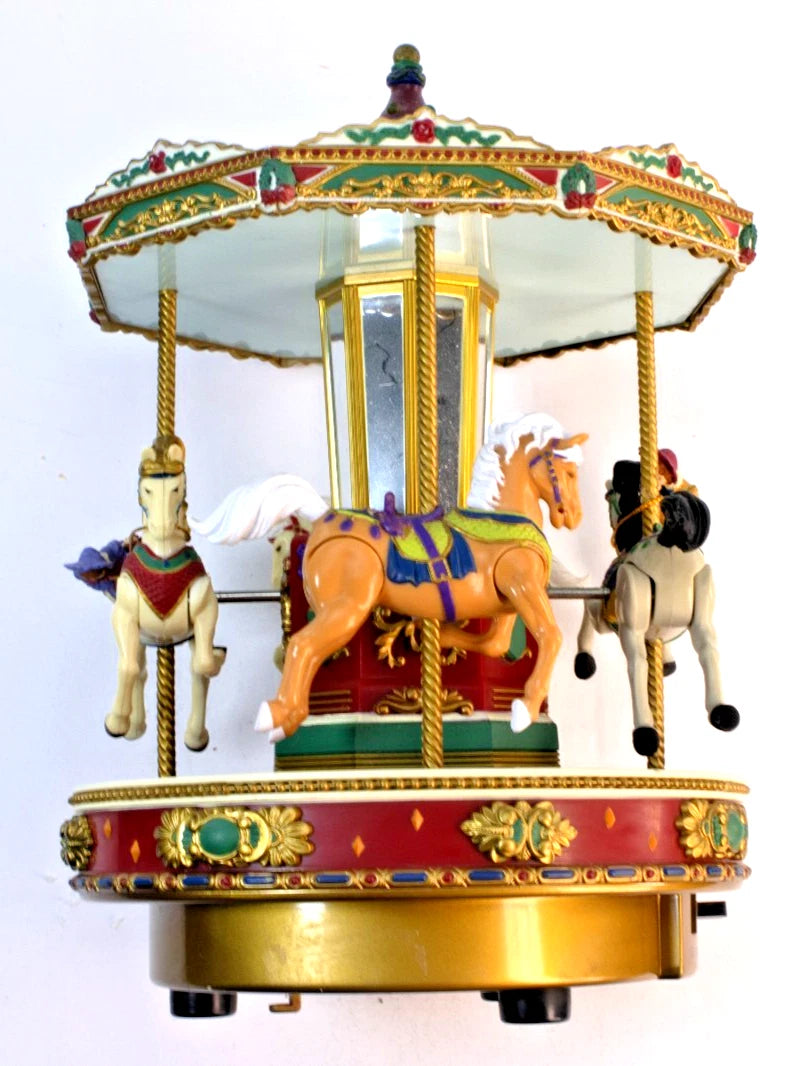 🎠 Mr. Christmas Holiday Go Round Carousel – Lights, Music & Motion! 🎶