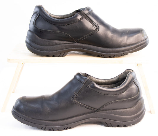 Dansko Black Suede Slip On Shoes EU 41 Vibram Sole Comfort Work Shoes