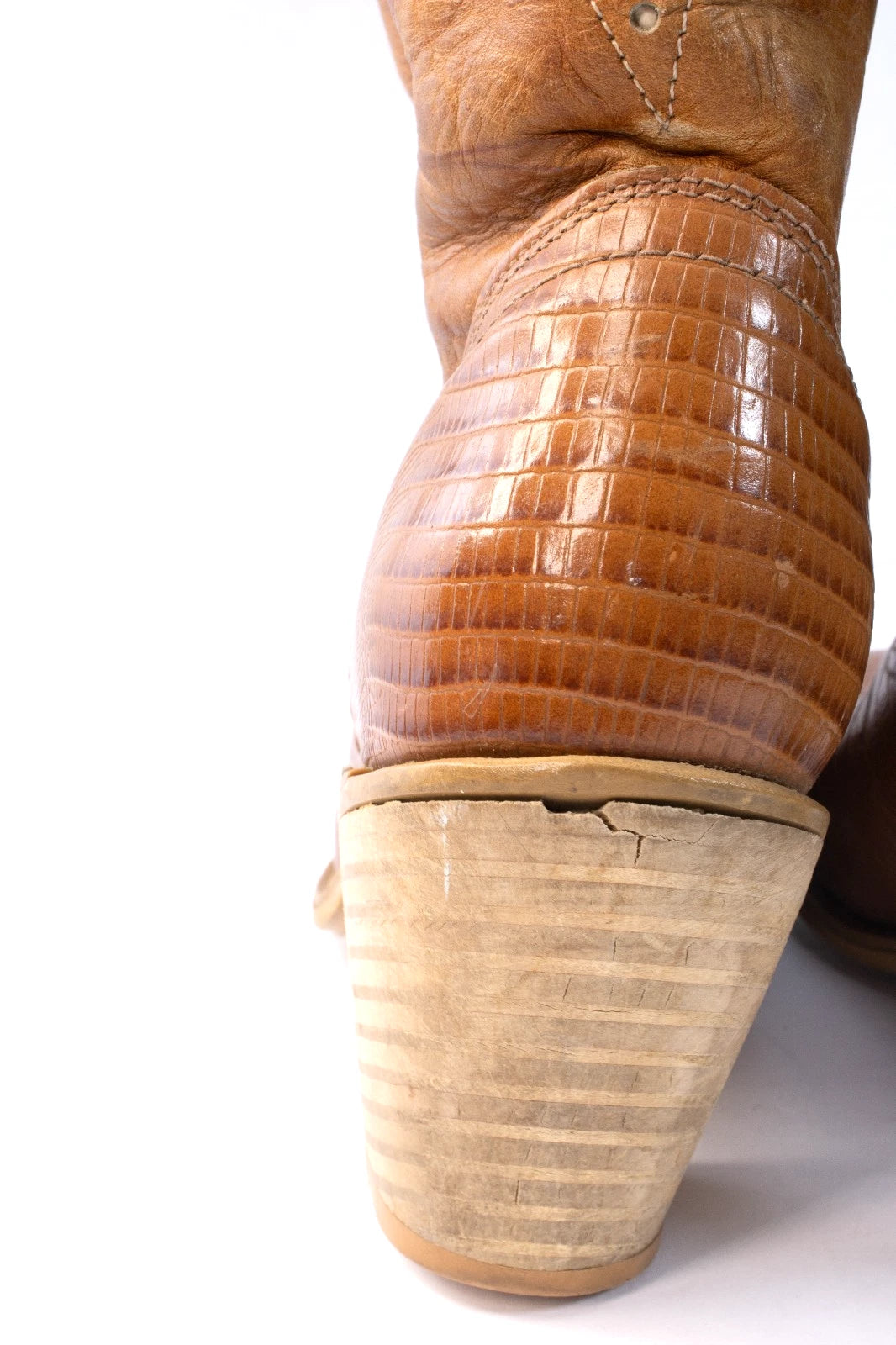 🔥 Vintage Tony Lama Women’s Lizard Western Boots – Size 7.5M – Made in USA