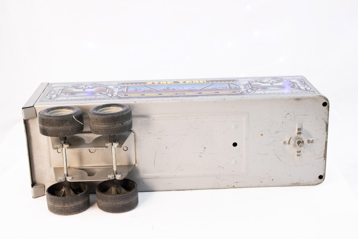 Vintage ERtl Star Tran™ Sci-Fi Trailer – 1970s Futuristic Tin Toy