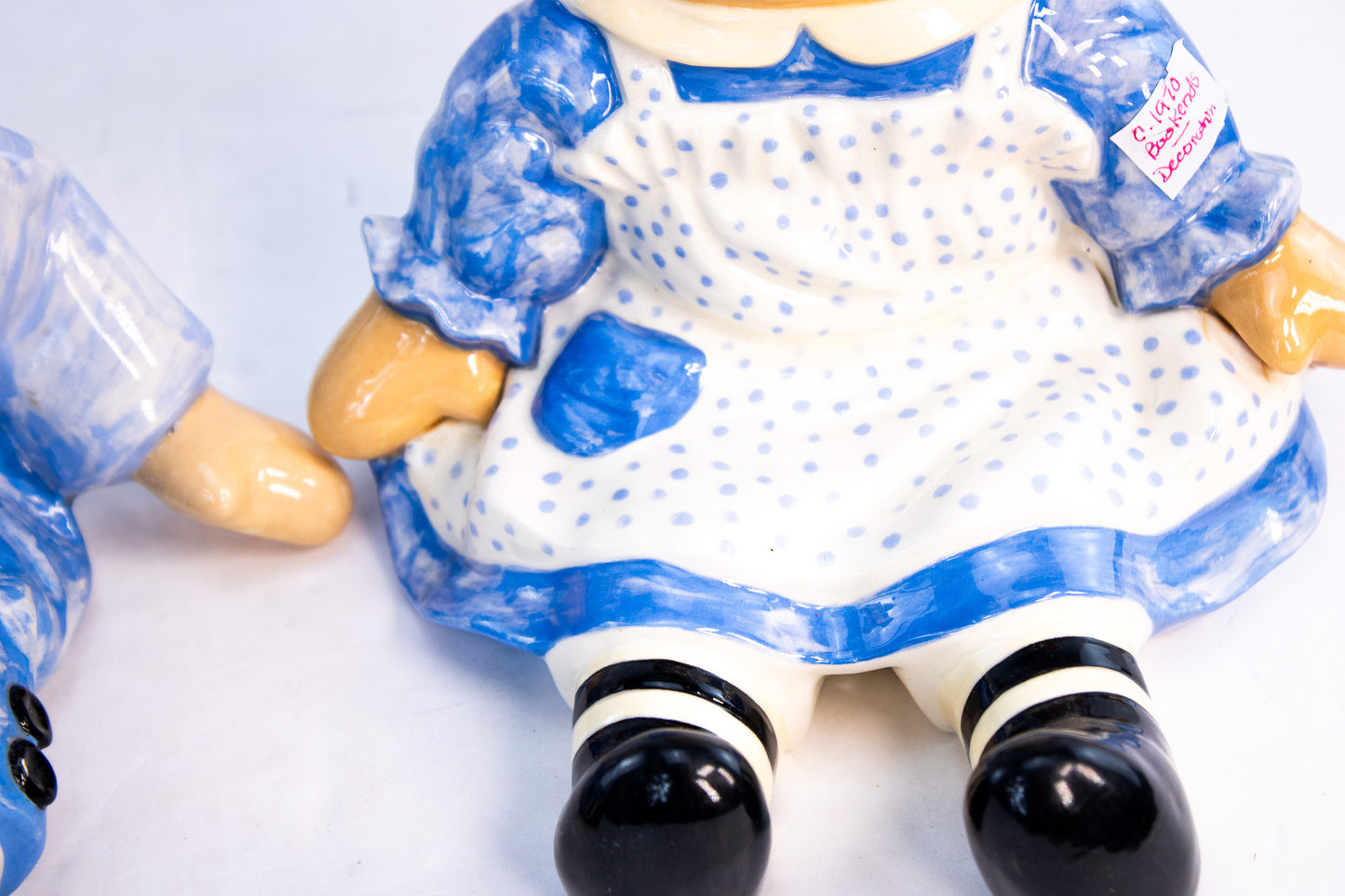 Vintage Ceramic Raggedy Ann & Andy Bookends | Set of 2