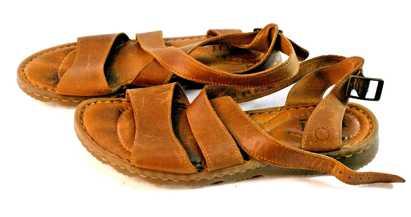 Born Women’s Size 8 EU 39 Brown Leather Strappy Sandals