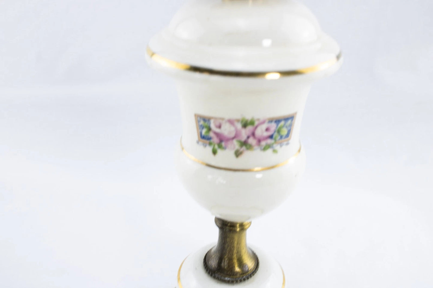 Vintage Hobnail Glass Hurricane Lamps – Pair | Working Electric Table Lamps