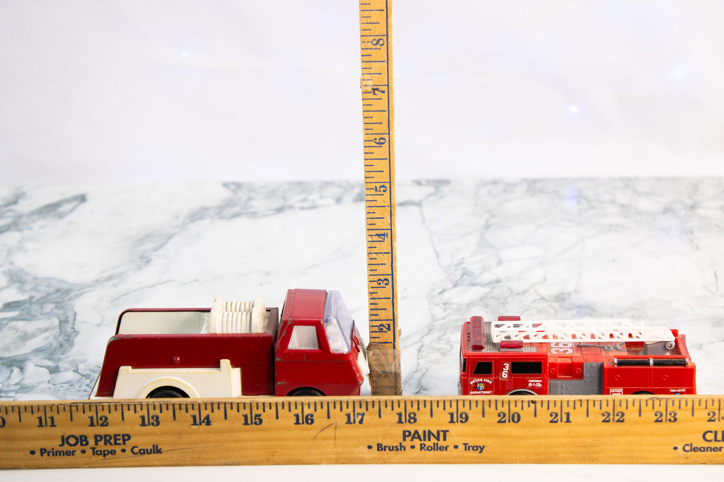 Fire Truck Toy Lot Tonka Fire Engine & Ladder Truck