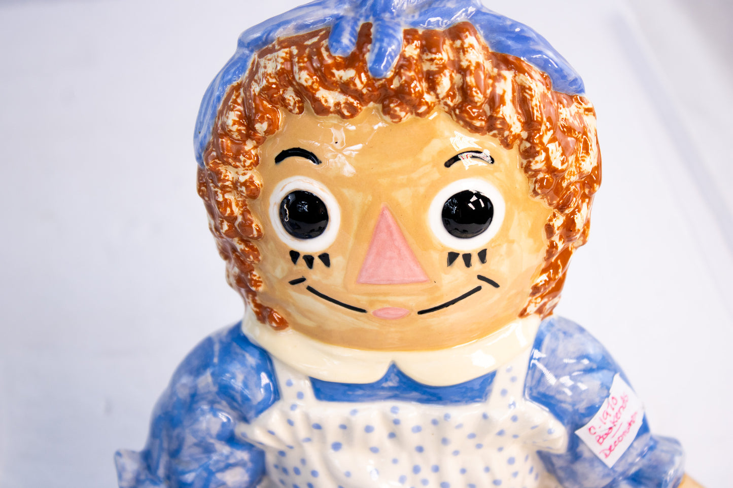 Vintage Ceramic Raggedy Ann & Andy Bookends | Set of 2