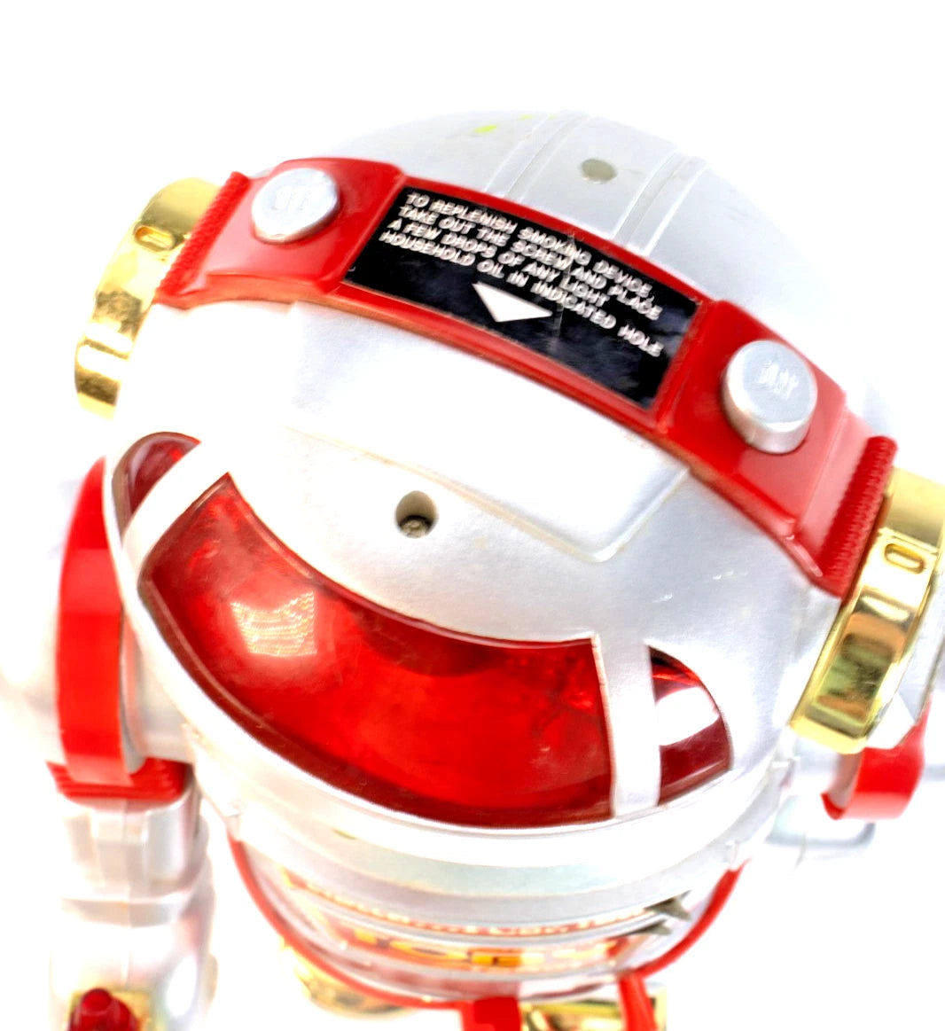 Silver Toby Walking Talking Robot (Broken Gun + Crack)