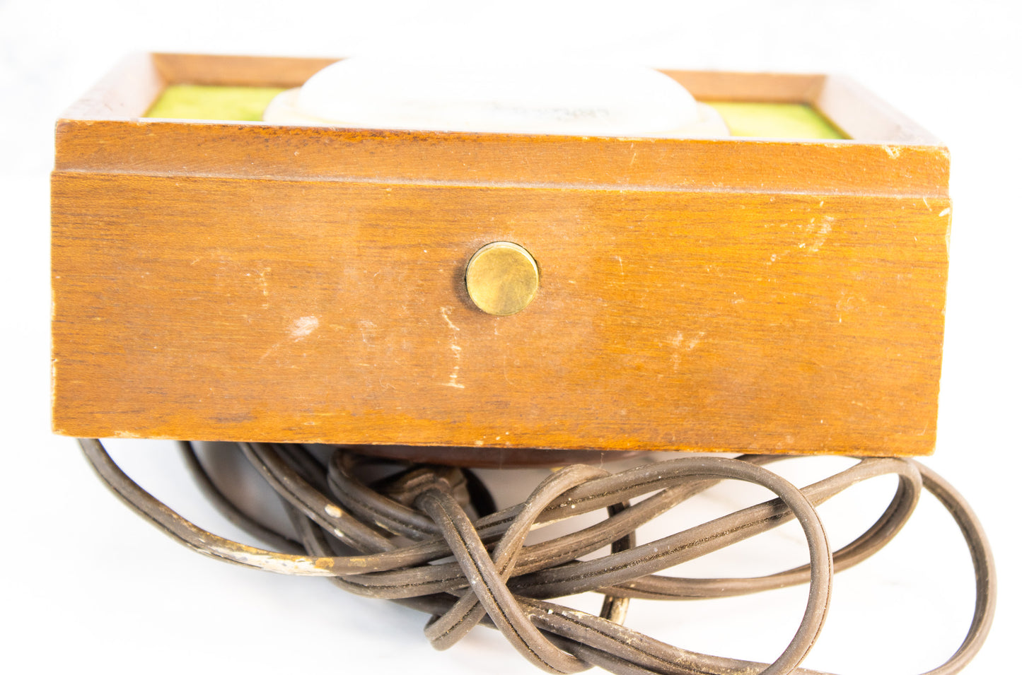 Seth Thomas Velwood Lighted Alarm Clock | Mid-Century Wood Clock