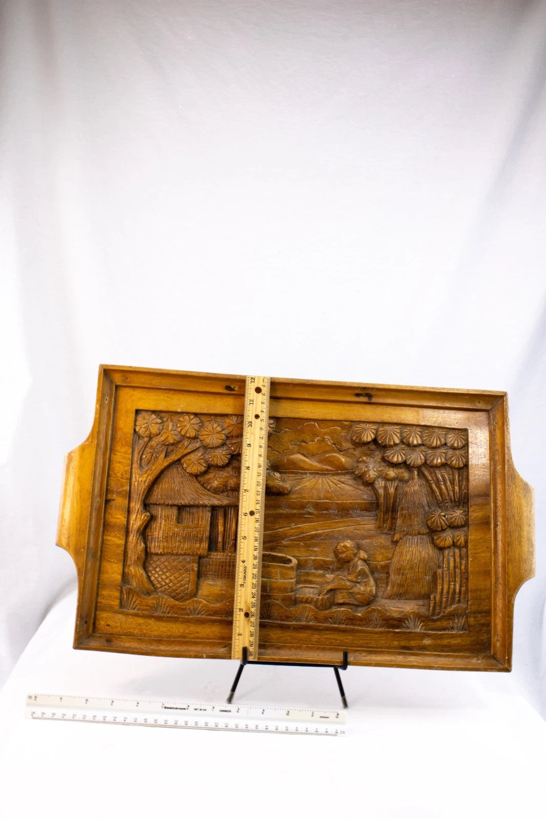 N.C.O. Wives Club Hand-Carved Serving Tray — Clark Air Base, Philippines 🇵🇭 19