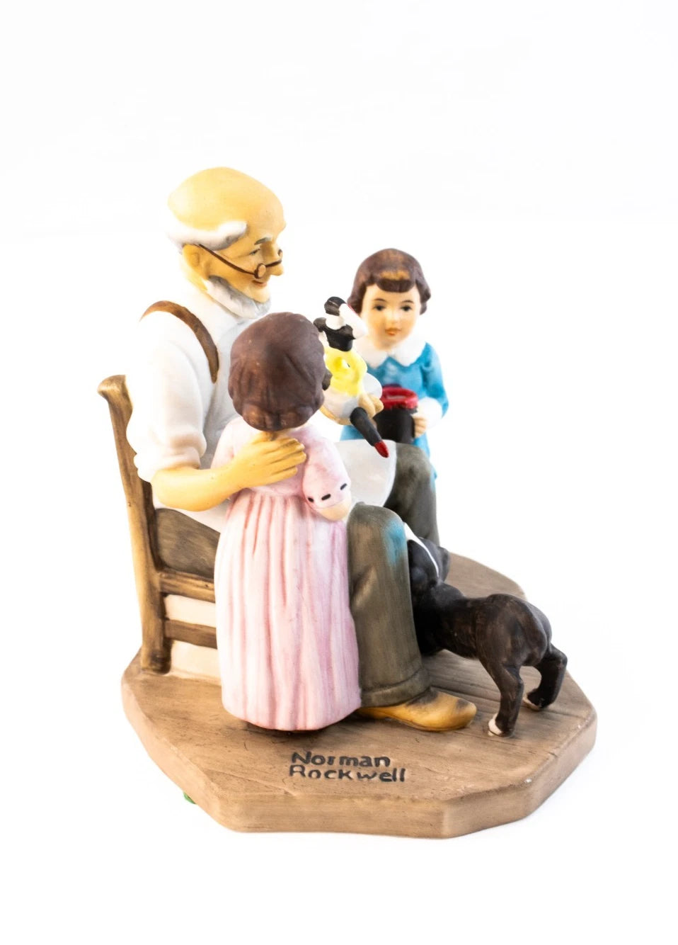 Norman Rockwell “The Toymaker” Figurine & Mug Set (1984 Limited Edition)