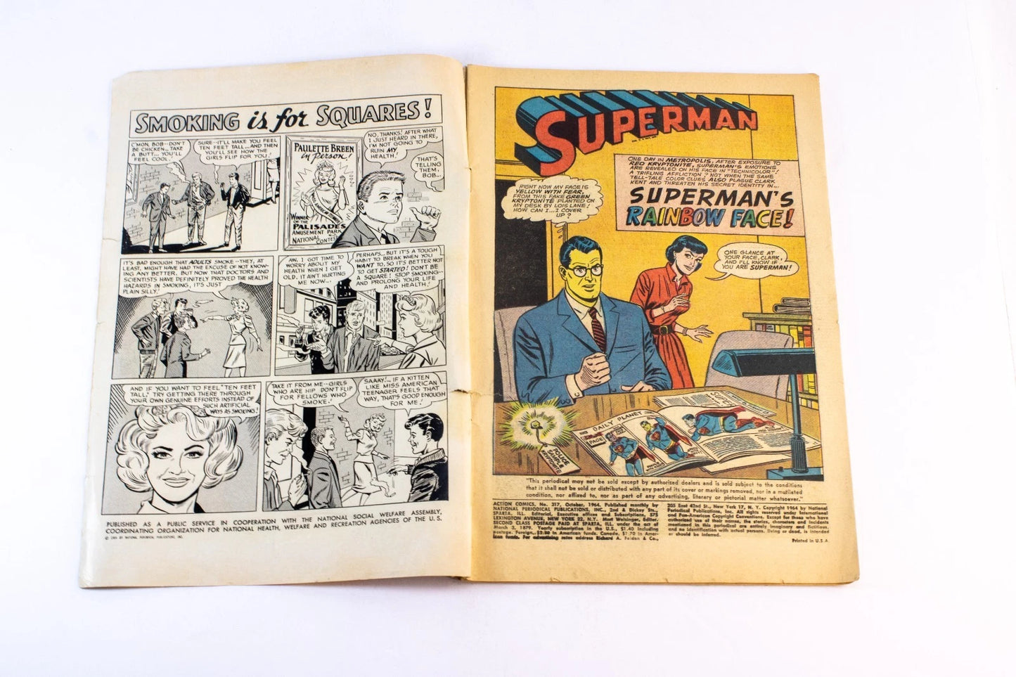 Action Comics #317 (Oct 1964) – Silver Age DC – “The Rainbow Faces of Superman!"