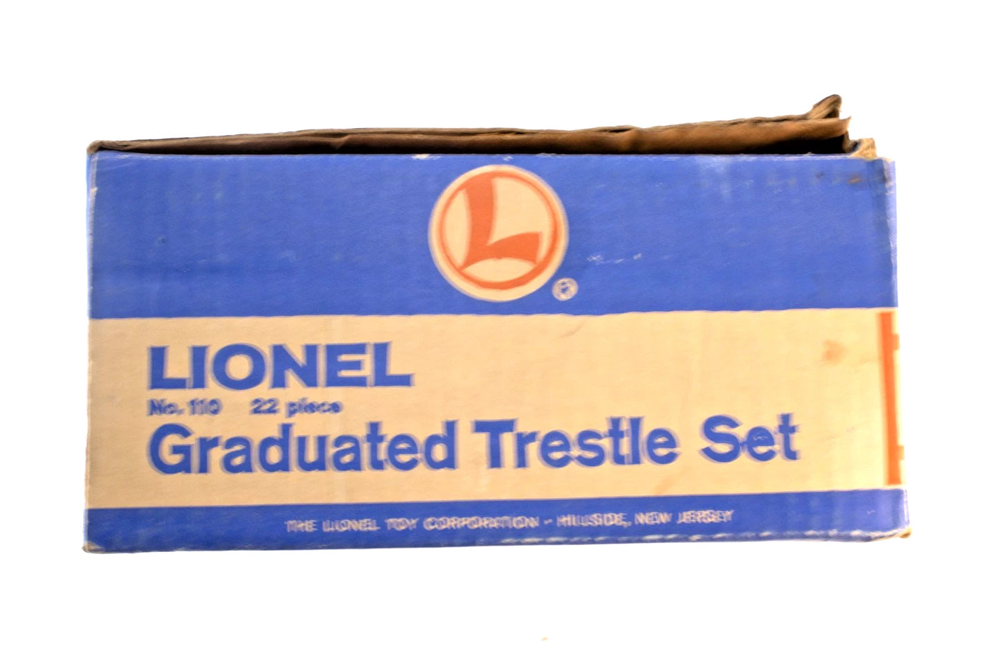 🎩 Lionel No. 110 Graduated Trestle Set – Vintage 1960s – 22 Pieces with Box