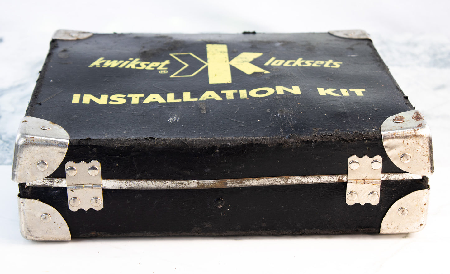 Vintage Kwikset K Locksets Installation Kit - Locksmith Tool Case - Hardware Tools