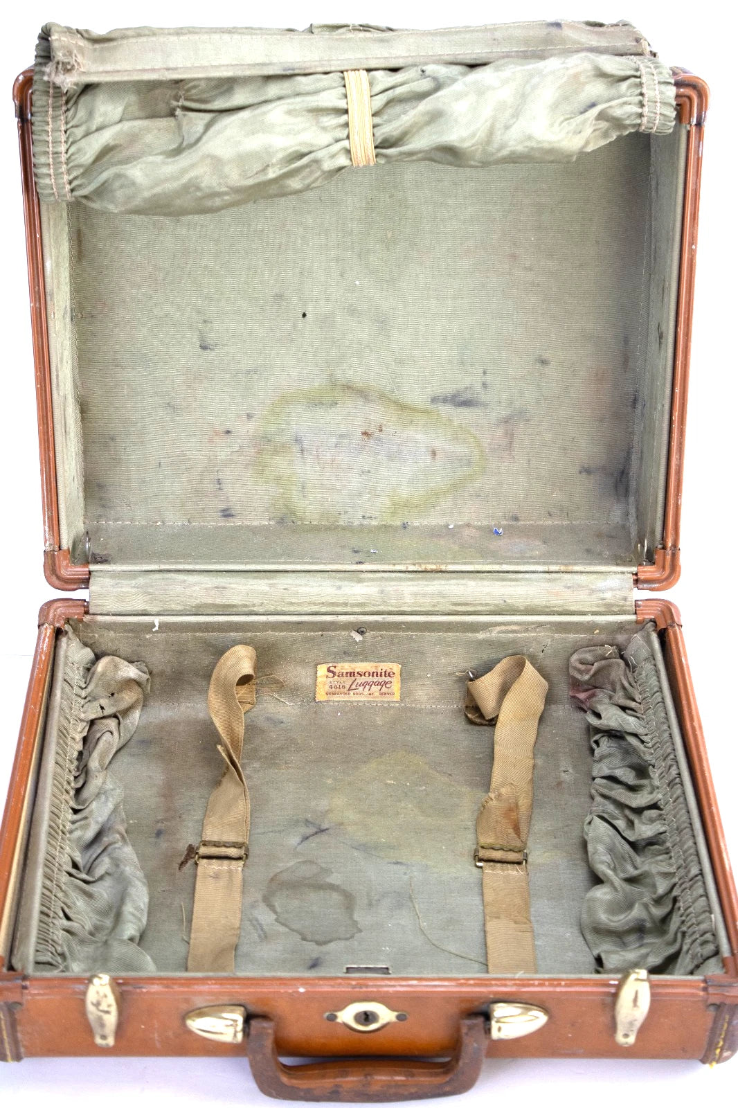 🧳 Vintage 1940s Samsonite Shwayder Bros Suitcase | Style 4616 Hard Shell Luggag