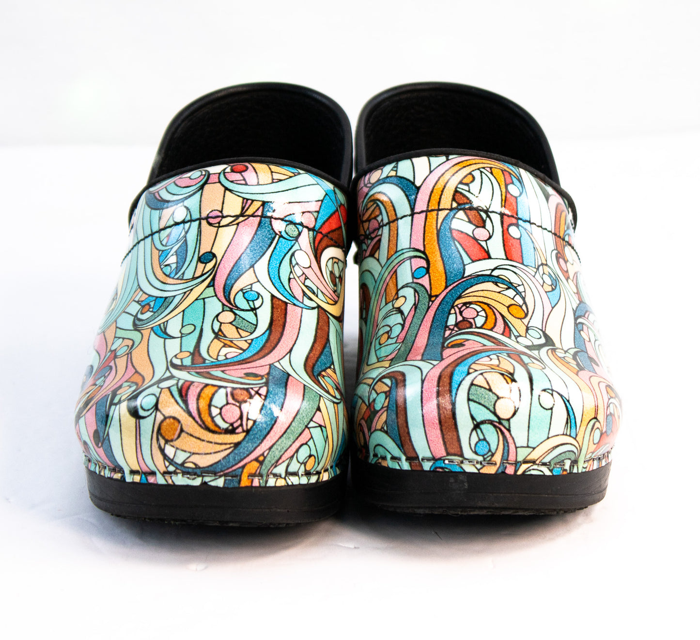 Sanita Slip Resistant Clogs EU 36 – Psychedelic Swirl Work Shoes