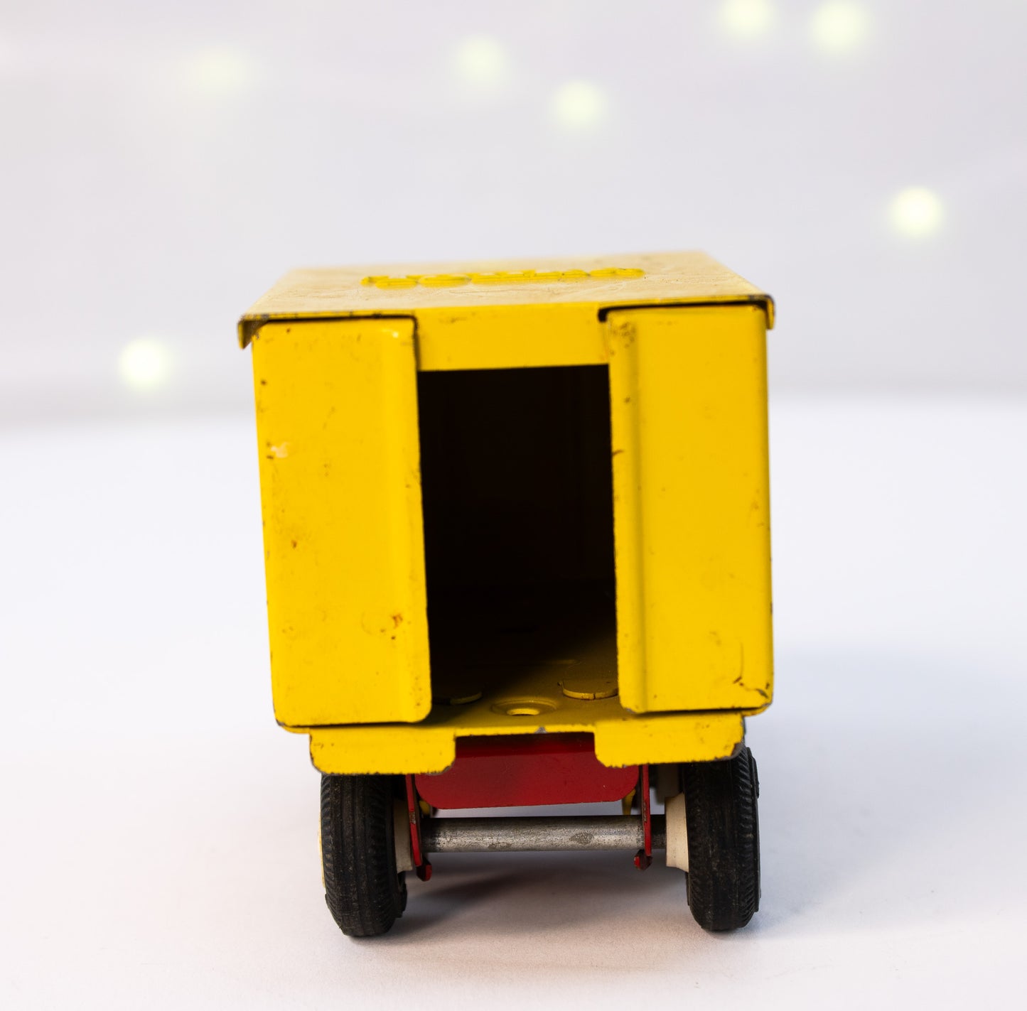 Vintage Tonka Pressed Steel Box Truck – Classic Red |Yellow Delivery Toy