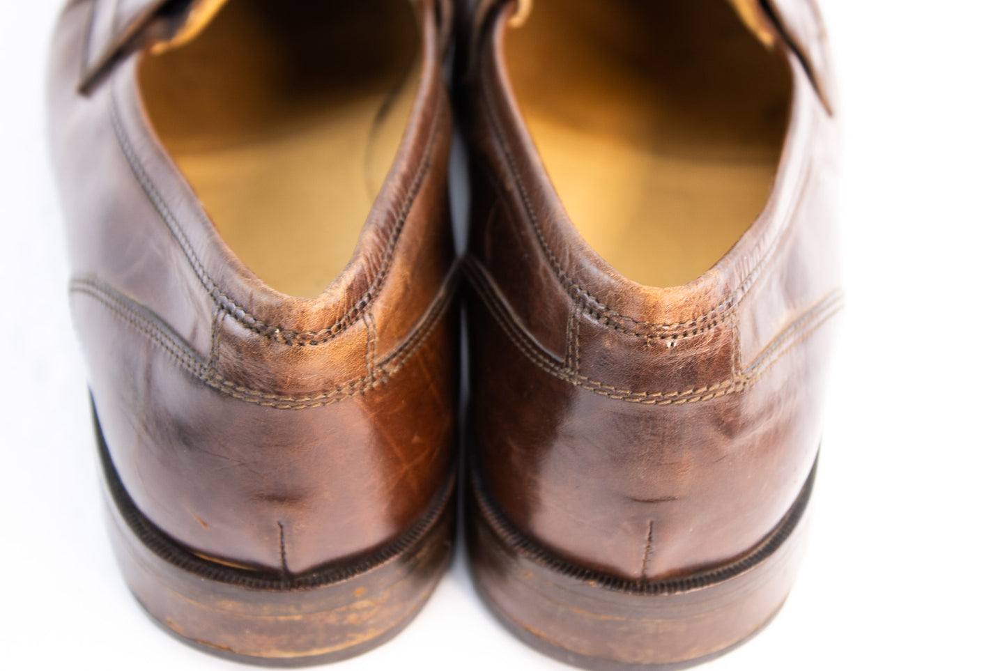 Johnston & Murphy Cellini Brown Leather Tassel Loafers | Made in Italy | Men’s 9.5