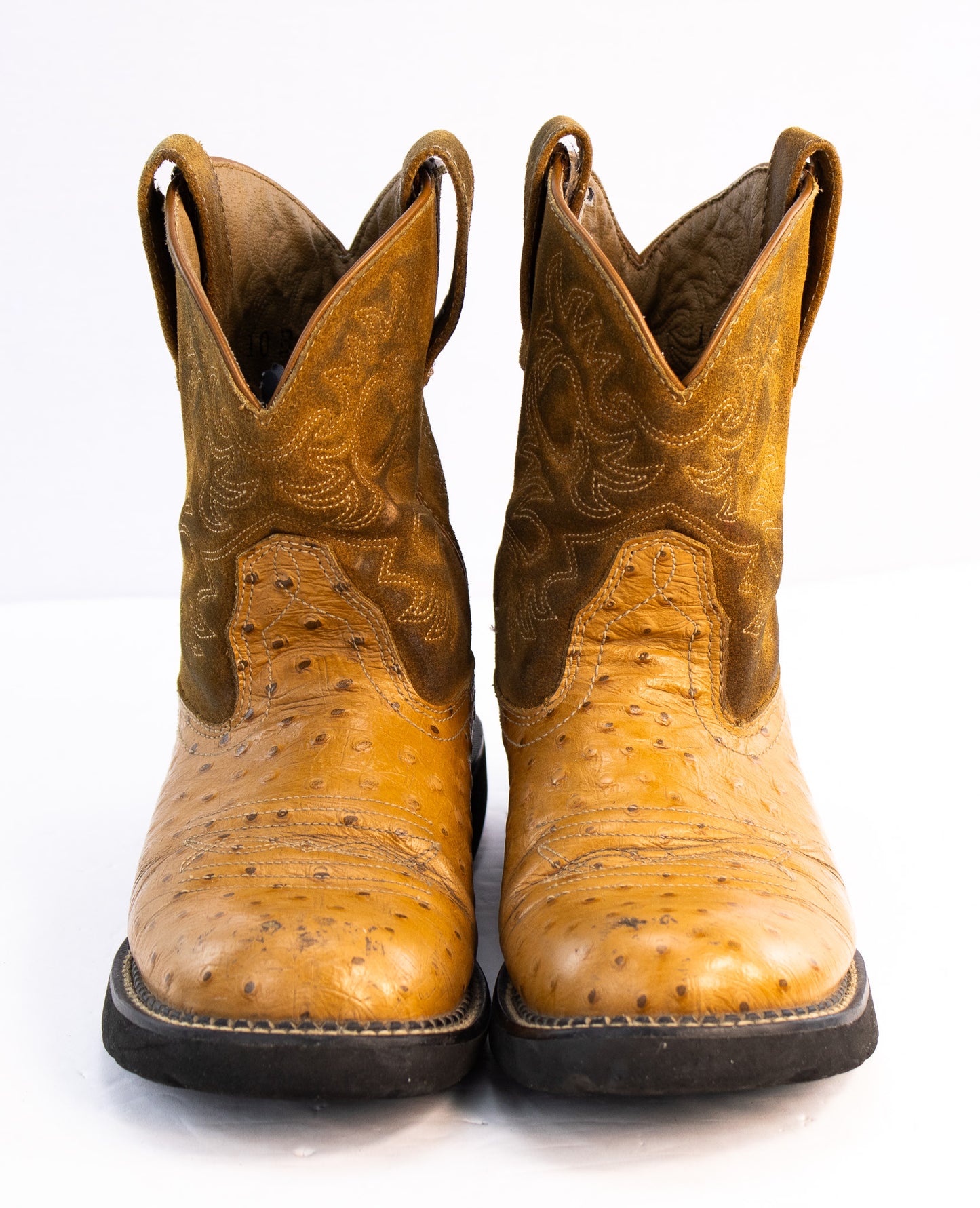 Ariat Fatbaby Ostrich Print Western Boots | Women’s Size 10
