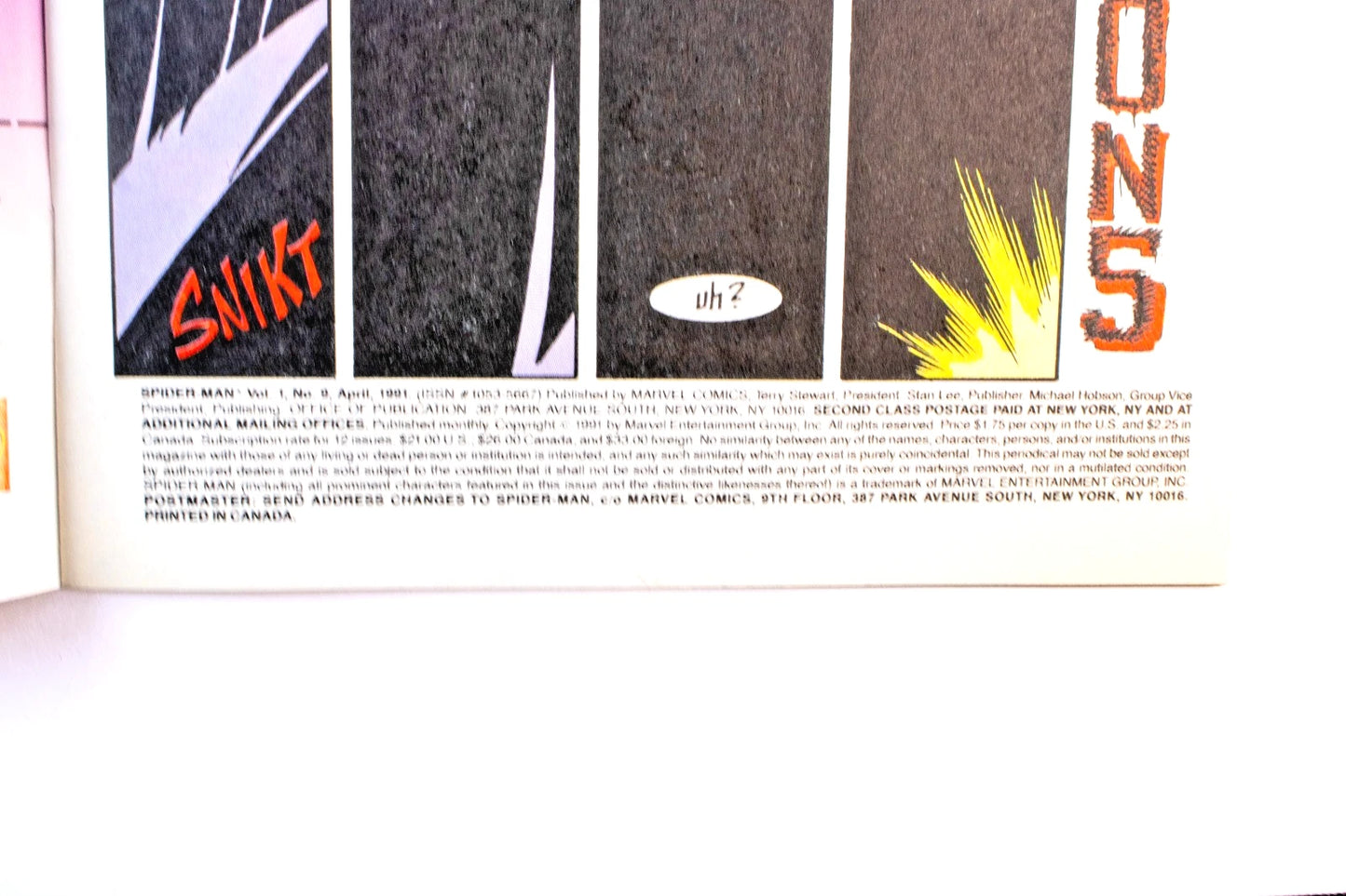 Spider-Man #9 Vol.1 (1991) Marvel Comics | “Perceptions” Part 2 of 5 | Wolverine