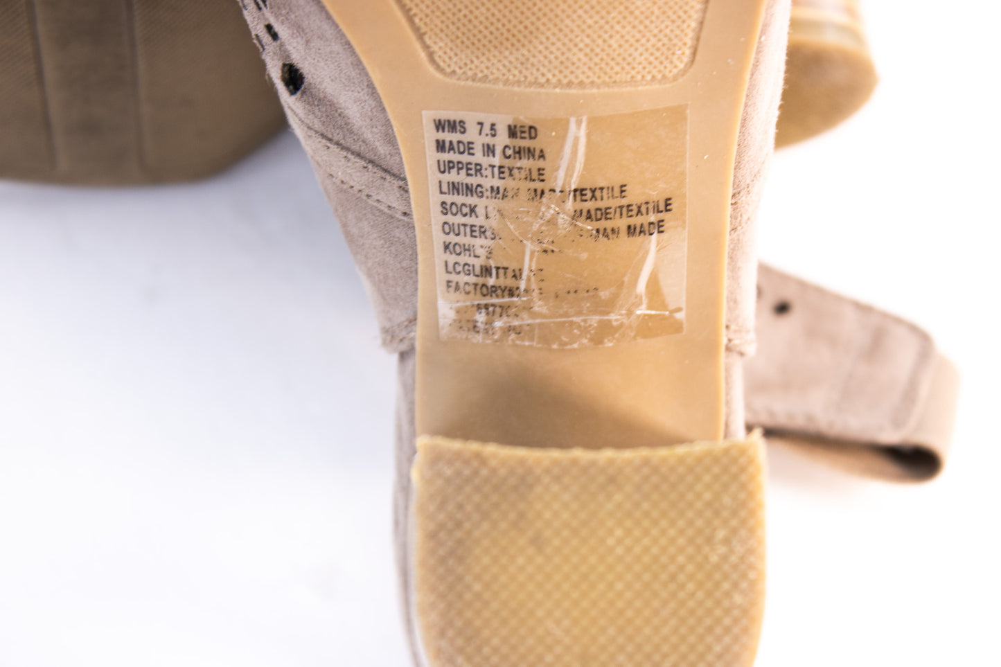 Lauren Conrad Taupe Suede Slingback Heels – Women’s 7.5 Block Heel Sandals