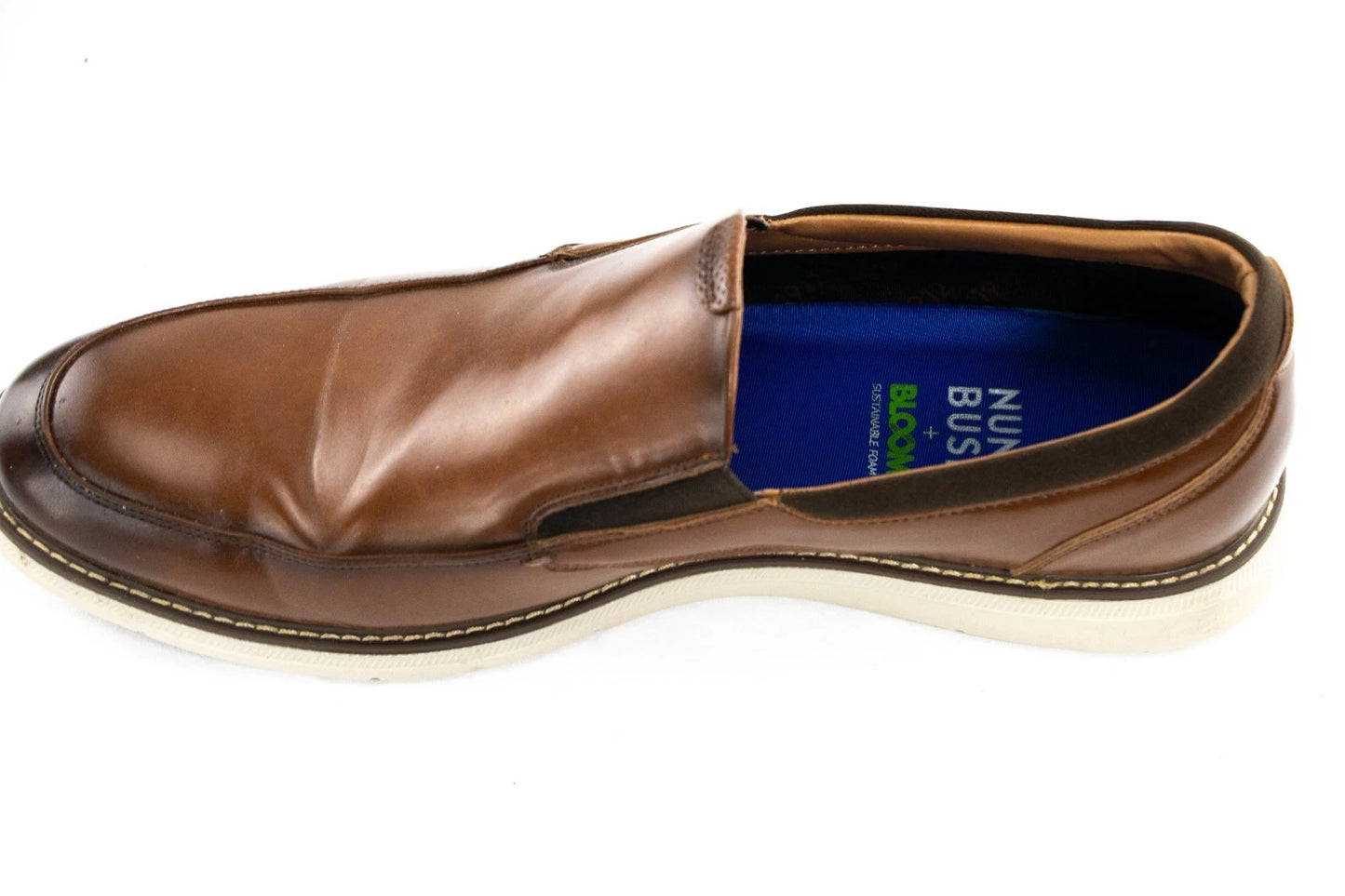Nunn Bush Men’s Size 14D Brown Slip-On Loafers | Bloom Foam Soles | Comfort