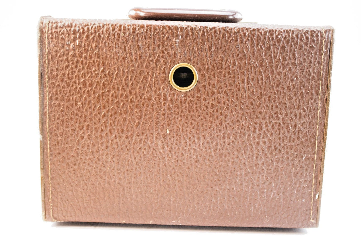 Working Vintage Zenith Tube Radio Z909 — Brown Leatherette Case Illuminated Dial