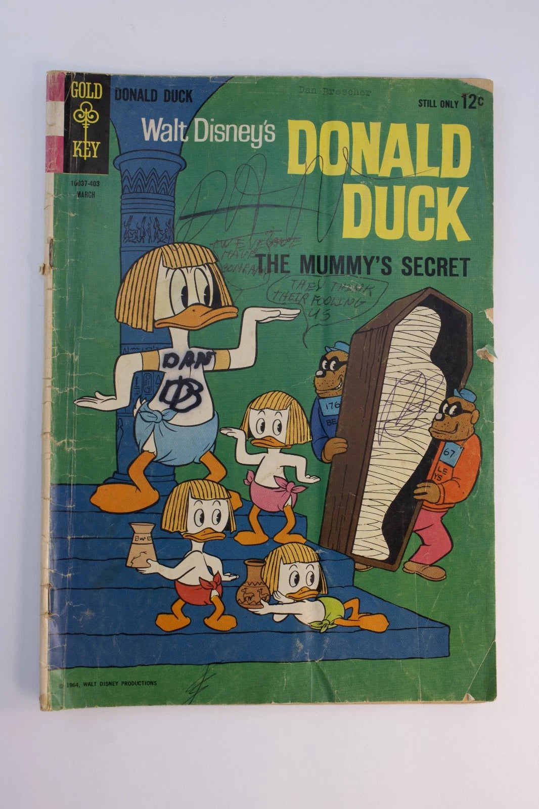Lot of 4 Walt Disney Donald Duck & Junior Woodchucks Comics – Gold Key 1964–66