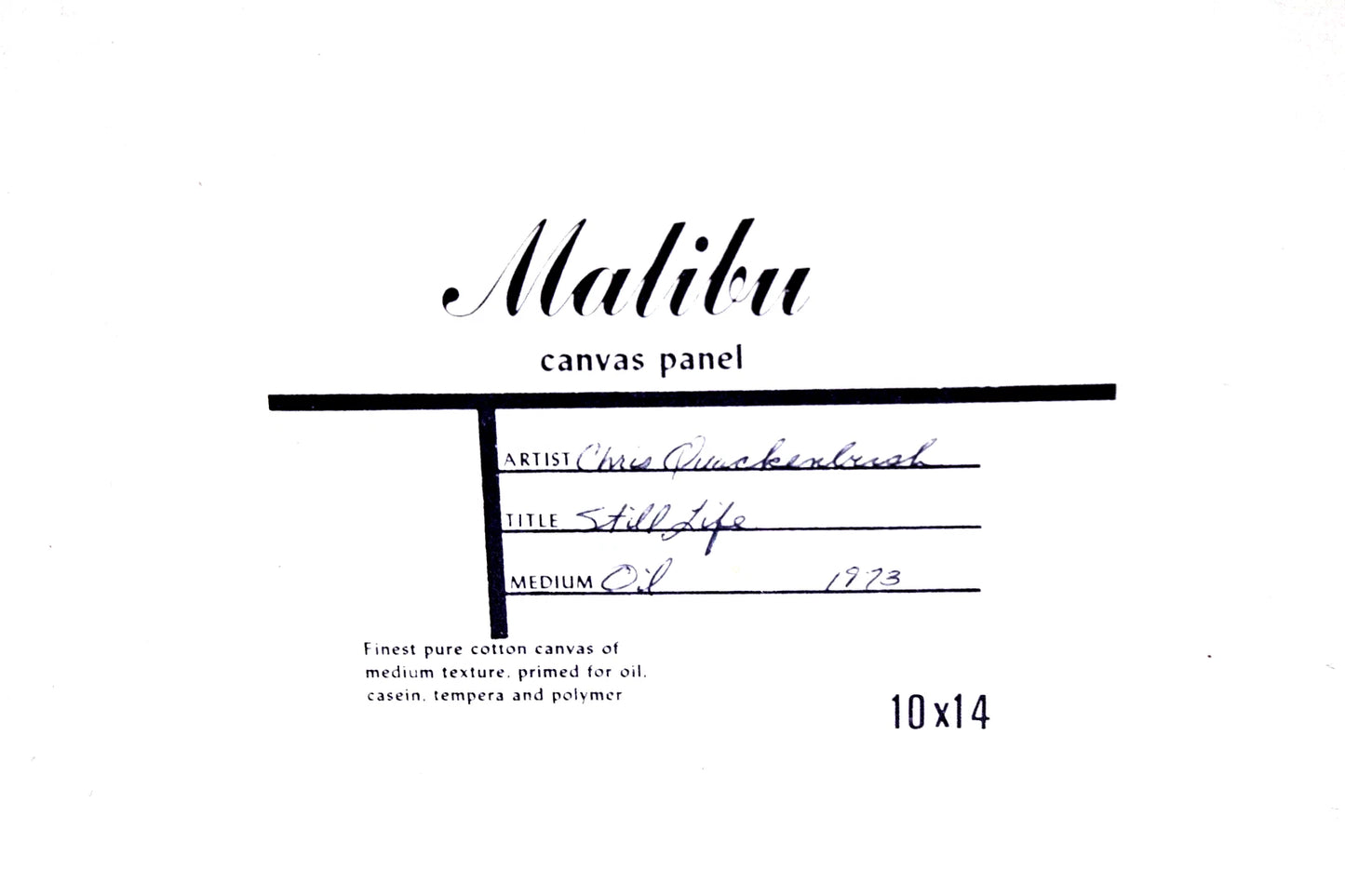 1973 Chris Quackenbush Signed Oil Painting – Still Life Apples & Mason Jar