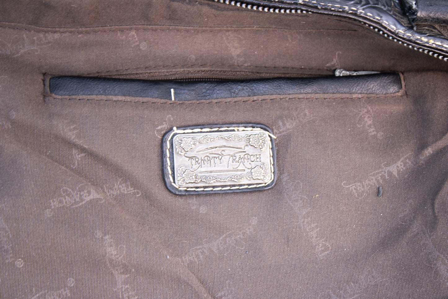 Western Tooled Leather Concealed Carry Handbag with Hair-On Hide