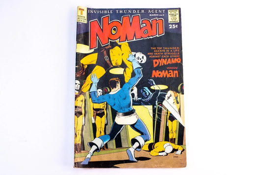 Vintage Comic – Invisible T.H.U.N.D.E.R. Agent NoMan #2 – Dynamo vs. NoMan